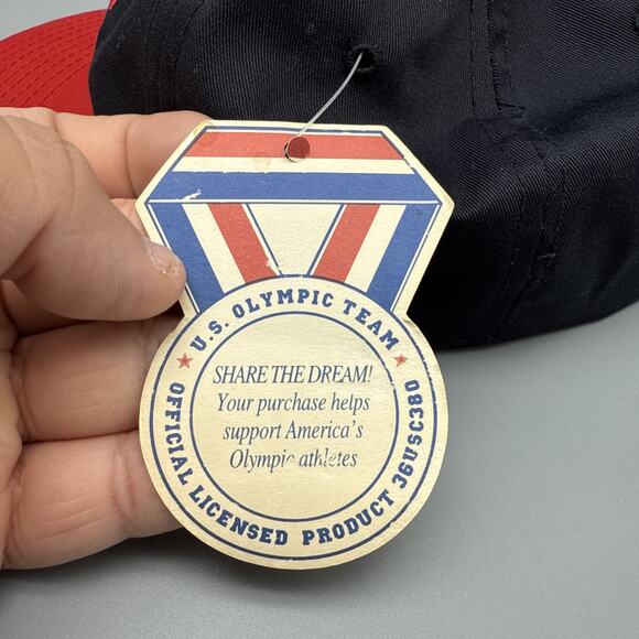 Vintage 1996 USA Olympics Snapback Hat Deadstock NWT NOS Embroidered - Picture 7 of 8